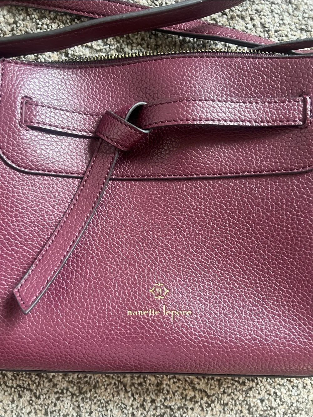 Nanette Lepore Gallia Burgandy Crossbody
